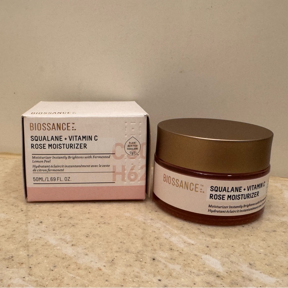 BIOSSANCE SQUALANE + VITAMIN C ROSE MOISTURIZER